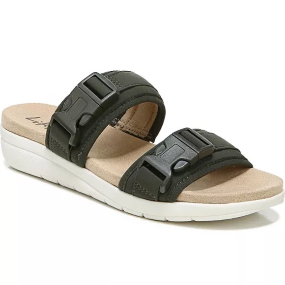 LifeStride Power Slide Sandal In Navy - Picture 1 of 6